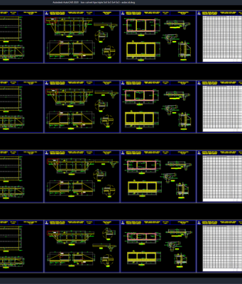 Download Desain Box Culvert Tipe Triple 5×6 5×5 5×4 5×3 DWG AutoCAD box culvert tipe triple 5x6 5x5 5x4 5x3