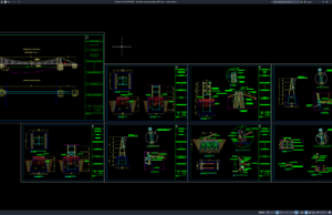Download Gambar Jembatan Gantung Bentang 60 Meter DWG AutoCAD jembatan gantung bentang 60 meter