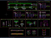 Download Gambar Jembatan Rangka Baja Bentang 50 Meter DWG AutoCAD jembatan rangka baja bentang 50 meter
