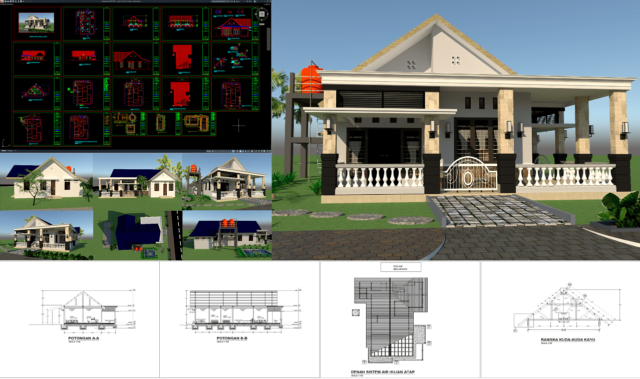 rumah 11x18,5 m (1 lantai)