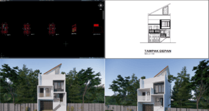 rumah 5,5x12 m (2 lantai)