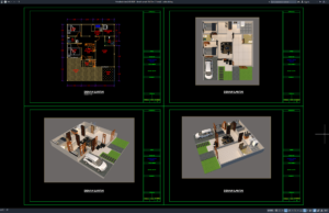 Download Denah Rumah 10×12 Meter DWG AutoCAD denah rumah 10x12 m (1 lantai)