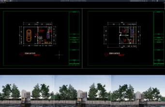 denah rumah 10x6 m (2 lantai)
