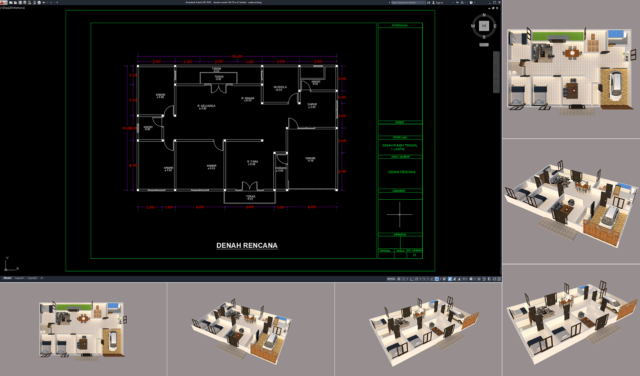 denah rumah 16x10 m (1 lantai) denah rumah 16x10 m (1 lantai)