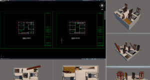 denah rumah 6,5x8,5 m (2 lantai)