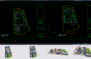 Download Denah Rumah 8×13 Meter (2 Lantai) DWG AutoCAD denah rumah 8x13 m (2 lantai)