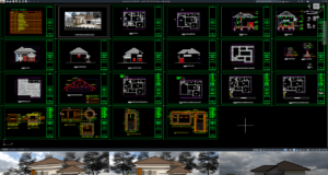 rumah 11,7x10,5 m (2 lantai)