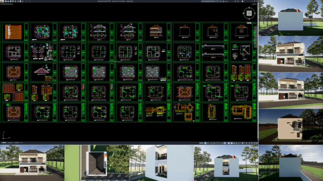 rumah 12x10 m (2 lantai)