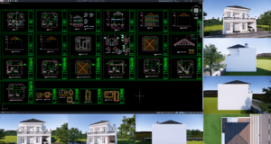 rumah 12x11 m (2 lantai)