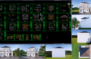 rumah 12x11 m (2 lantai)