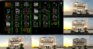 rumah 12x15 m (2 lantai)