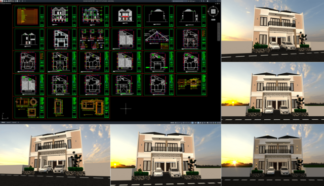 rumah 12x15 m (2 lantai)