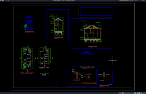 Download Gambar Rumah 5×13 Meter (2 Lantai) DWG AutoCAD rumah 5x13 m (2 lantai)
