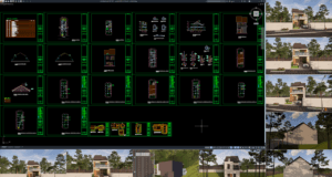 rumah 6,8x24 m (2 lantai)