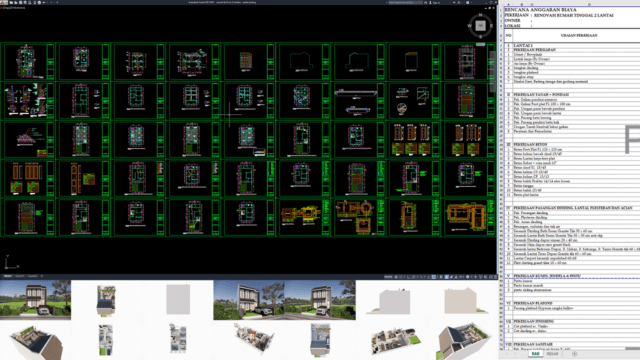 rumah 6x14 m (2 lantai)