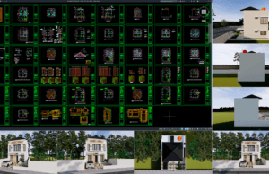 rumah 7,4x11 m (2 lantai)