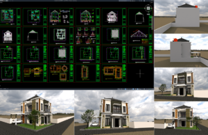 rumah 7,5x10 m (2 lantai)