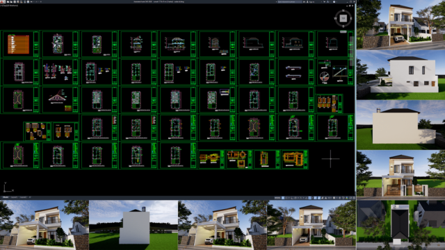 rumah 7,75x15 m (2 lantai)