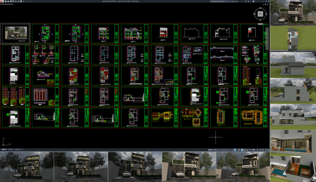 rumah 7x14 m (2 lantai)