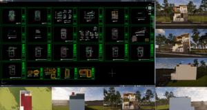 rumah 7x15 m (2 lantai)