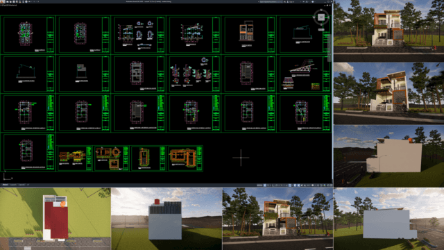 rumah 7x15 m (2 lantai)