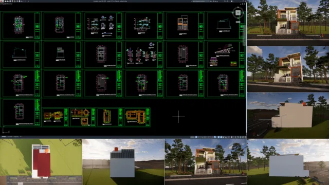 rumah 7x15 m (2 lantai)