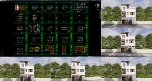 rumah 8,5x5 m (3 lantai)