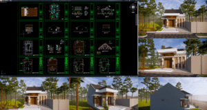 rumah 8x15 m (lantai 1)