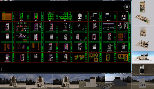 rumah 8x17 m (2 lantai)