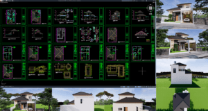 rumah 9x15 meter (2 lantai)