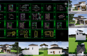 rumah 9x15 meter (2 lantai)