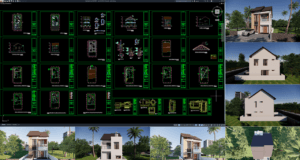 rumah 9x18 m (2 lantai)