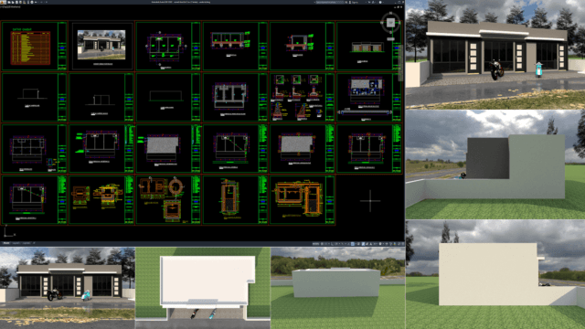 rumah kost 6x13 m (1 lantai)