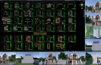 desain rumah 10x14 meter (2 lantai)