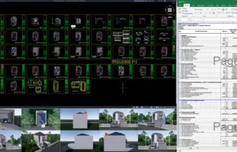 desain rumah 8x15 meter (2 lantai)