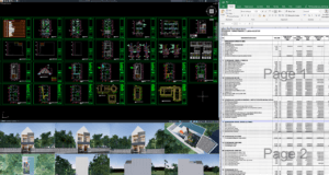 gambar desain rumah 6x14 meter (2 lantai)