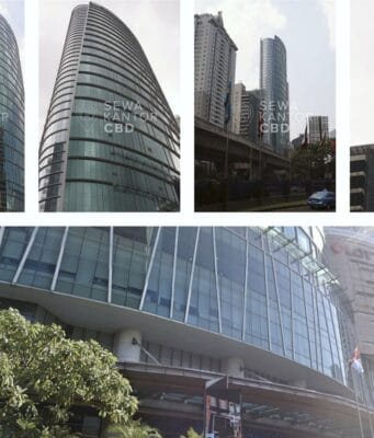Segitiga Emas Jakarta, Kawasan Strategis untuk Perkantoran Modern gedung axa mandiri
