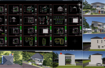 rumah 11x12 meter (2 lantai)