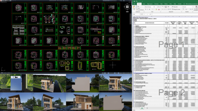 rumah 11x13 meter (2 lantai)