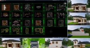 rumah 12x17,5 meter (1,5 lantai)