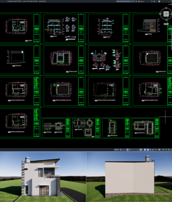 rumah 12x9 meter (2 lantai)