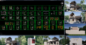 rumah 15,5x19,5 meter (2 lantai)