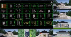 rumah 15x30 meter (1 lantai)