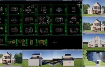 rumah 18x9,5 meter (2 lantai)