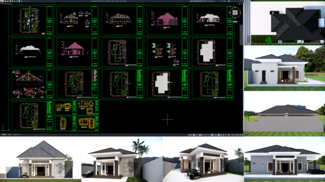 rumah 20x21 meter (1 lantai)