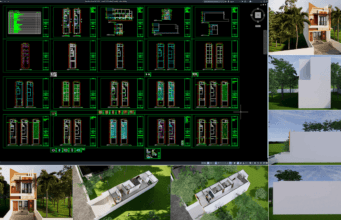 rumah 5x22 meter (2 lantai)