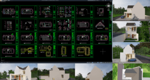 rumah 6,6x16,5 meter (2 lantai)