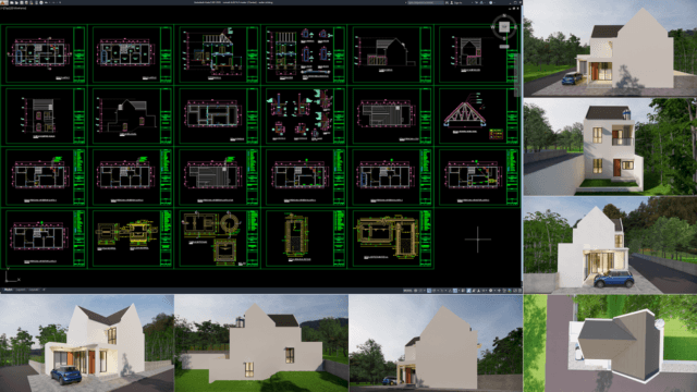 rumah 6,6x16,5 meter (2 lantai)