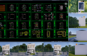 rumah 6x12 meter (2 lantai)