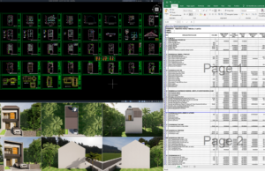 rumah 6x13 meter (2 lantai)